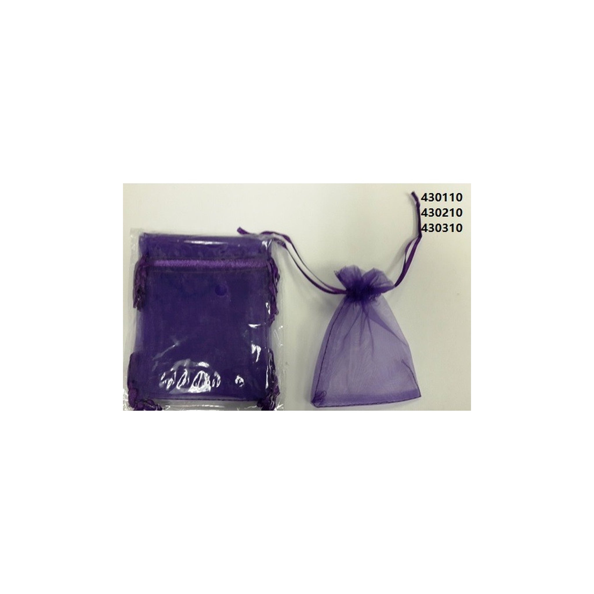 4"×6" Organza Bags Pueple